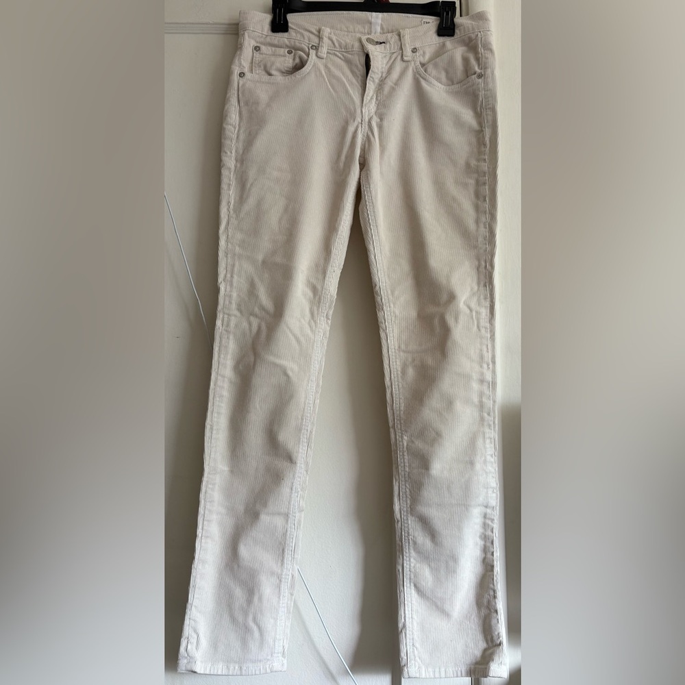 Rag & Bone Cream Straight Leg Women's Corduroys